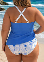 Isabelle | Plus Size Ribbed Tankini Set