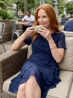 Blake™ Elegant Chiffon Draped Dress