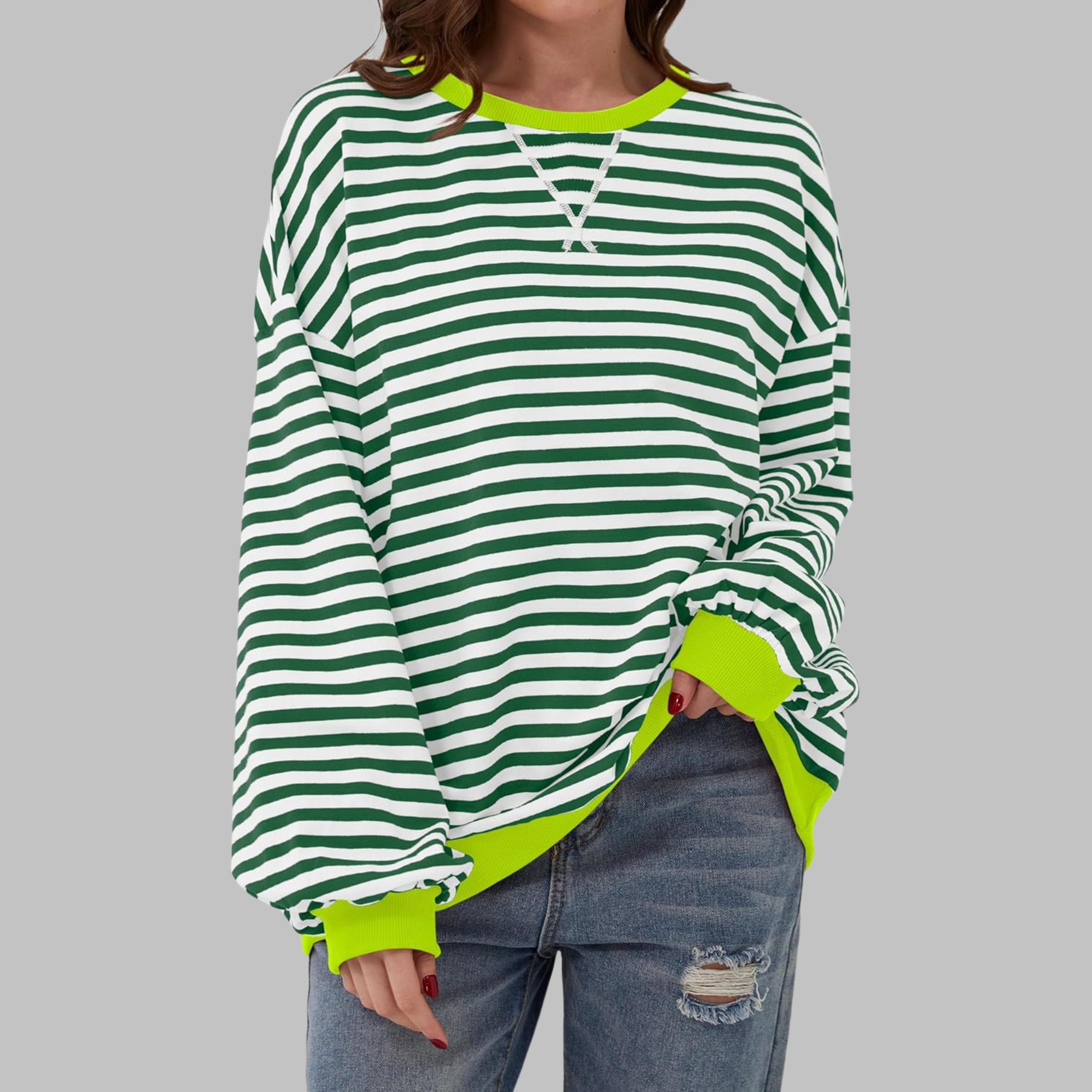 Mirelle | Relaxed Striped Long-Sleeve Top