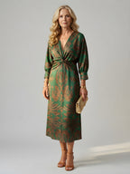 Alisson | Elegant Wrap Midi Dress