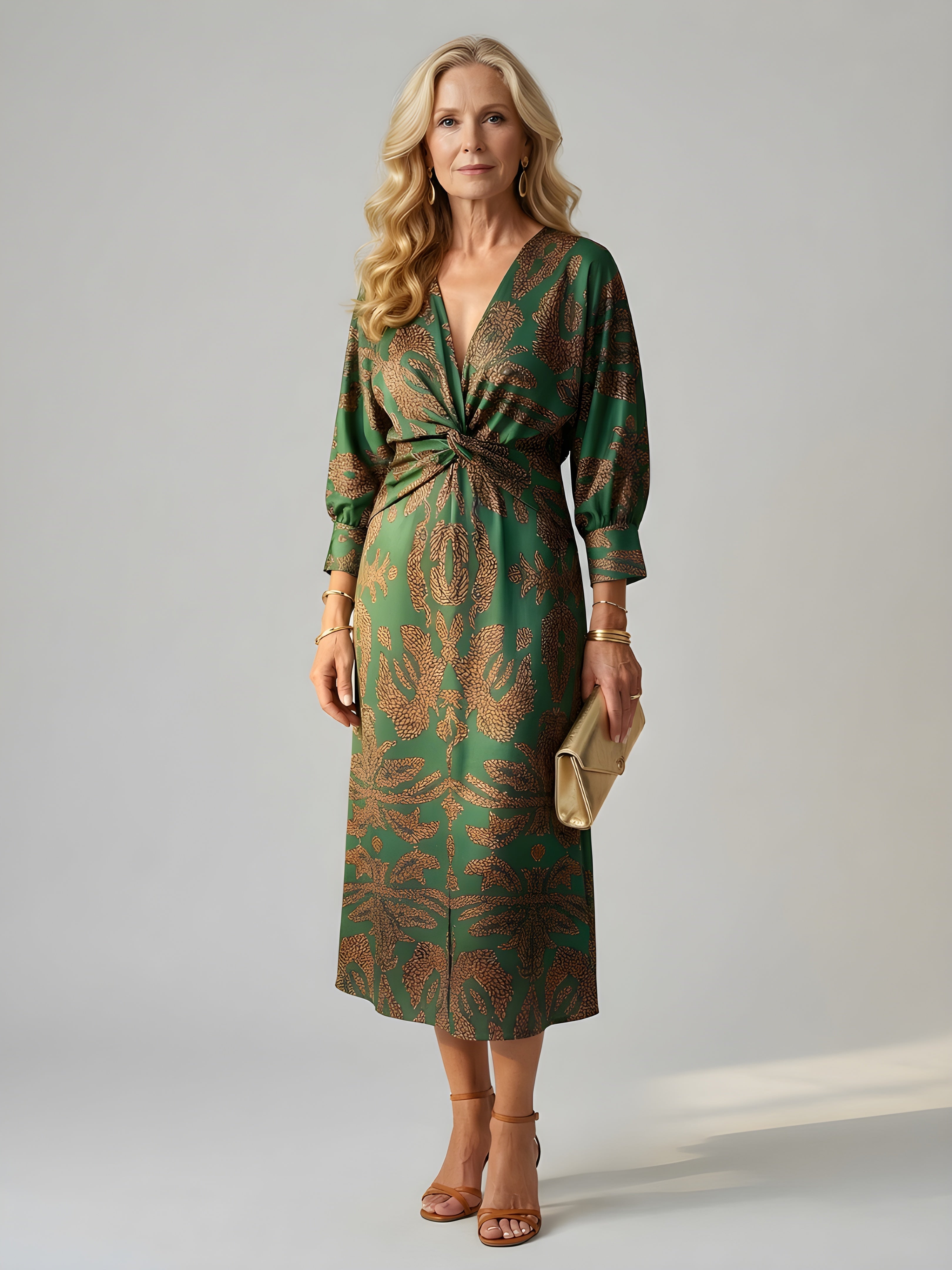Alisson | Elegant Wrap Midi Dress