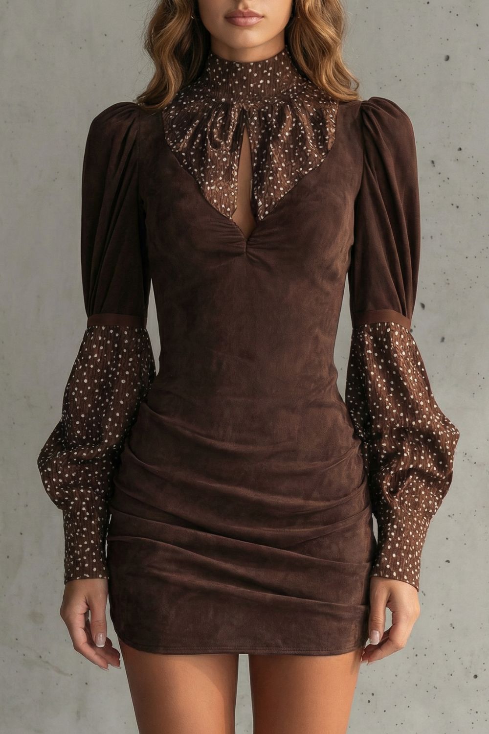 Serelinne – Vintage puff sleeve – Mini dress