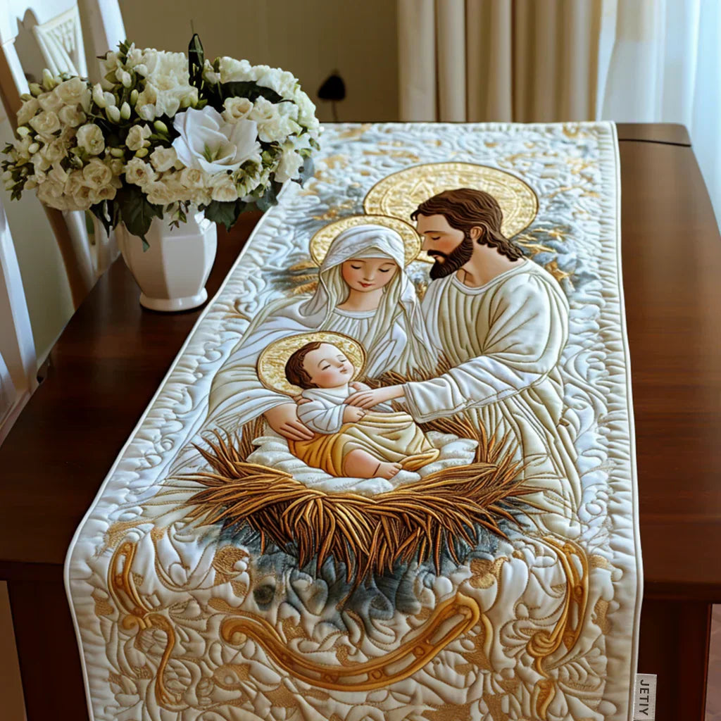 Quilted Tablecloth - Light of Bethlehem