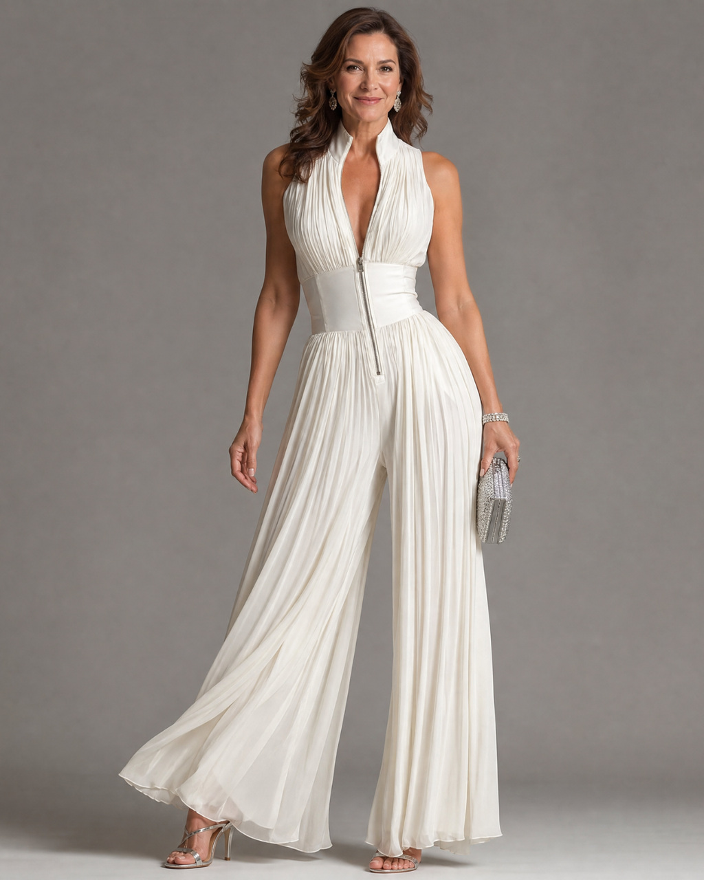 Zakira™ | Elegant Pleated Jumpsuit