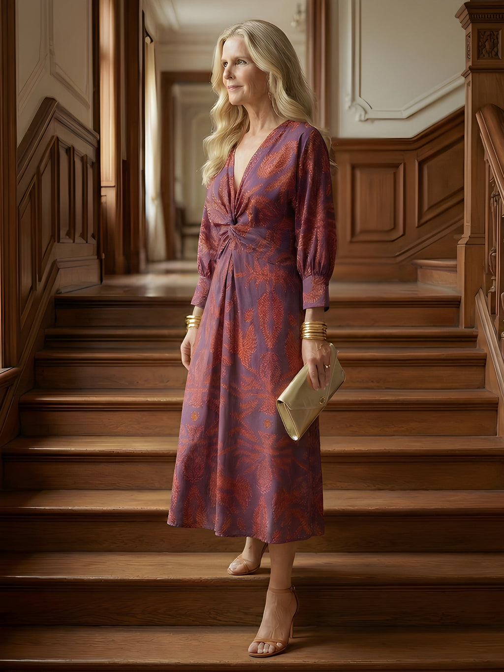 Alisson | Elegant Wrap Midi Dress