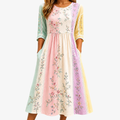 Harper | Pastel Garden Pocket Midi Dress