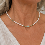 Elegant Boho-Chic Handcrafted Beaded Pendant Necklace