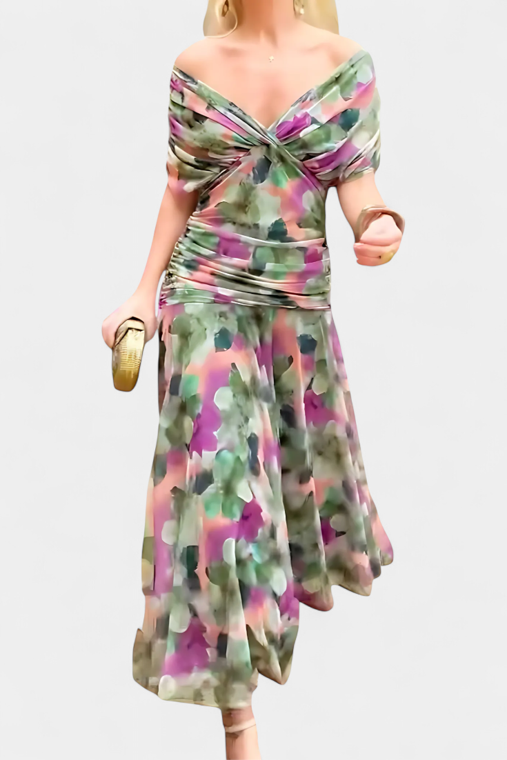 Alizée™ — Airy Grace Floral Dress