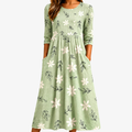 Elara | Floral Pocket Midi Dress