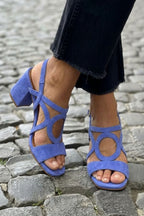 Winnie | Vintage Circle Heel Sandals