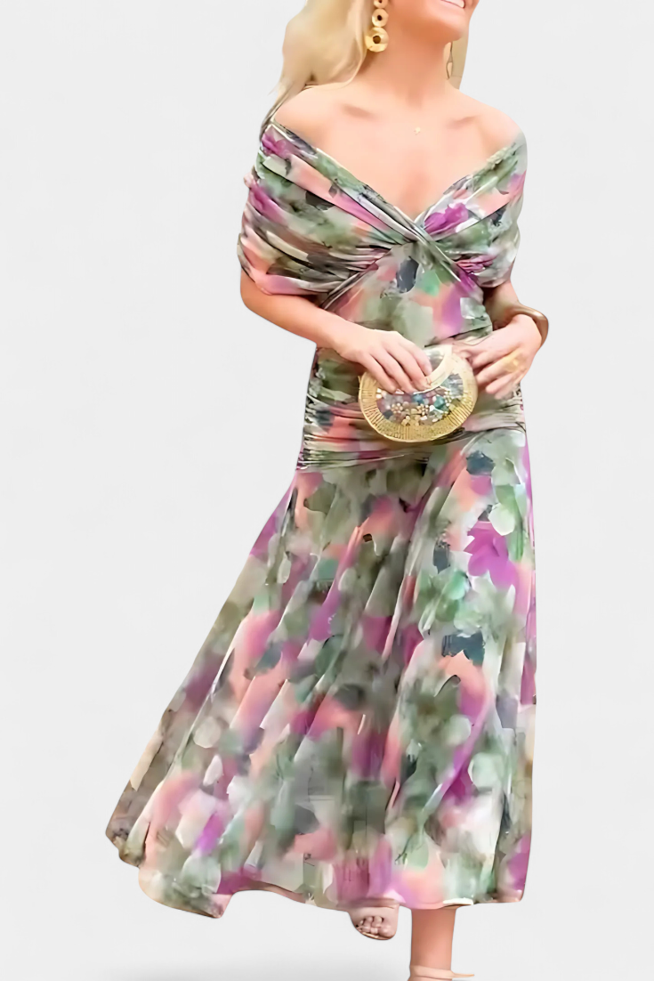 Alizée™ — Airy Grace Floral Dress