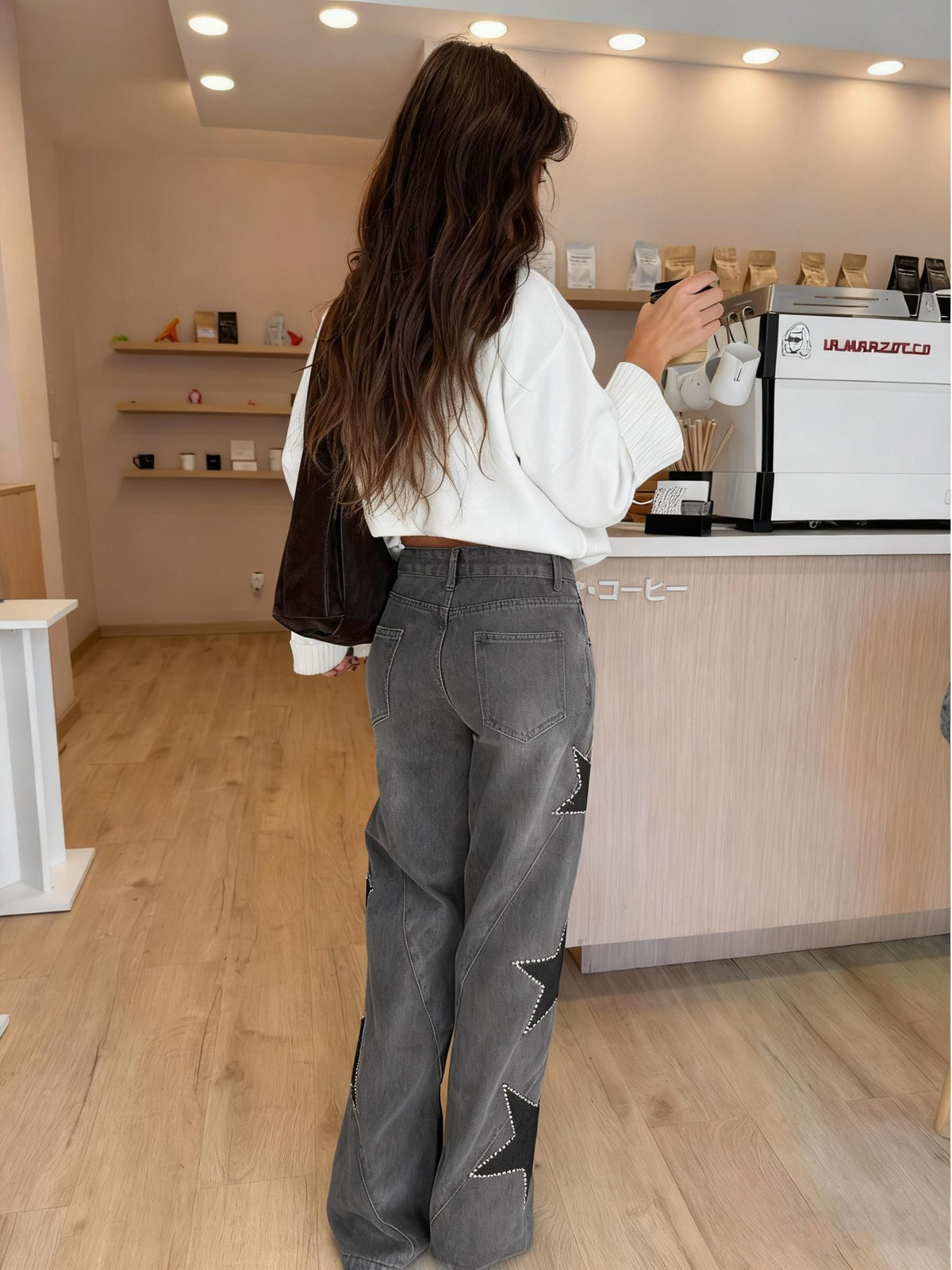 Stella Star Detail Straight Jeans