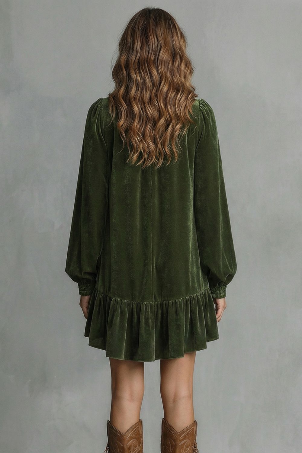 Velézia – Velvet bow detail – Mini dress