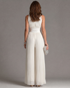 Zakira™ | Elegant Pleated Jumpsuit