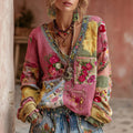 Isadora | Vintage Patchwork Knit Sweater