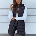Aveline | Long Hooded Puffer Vest