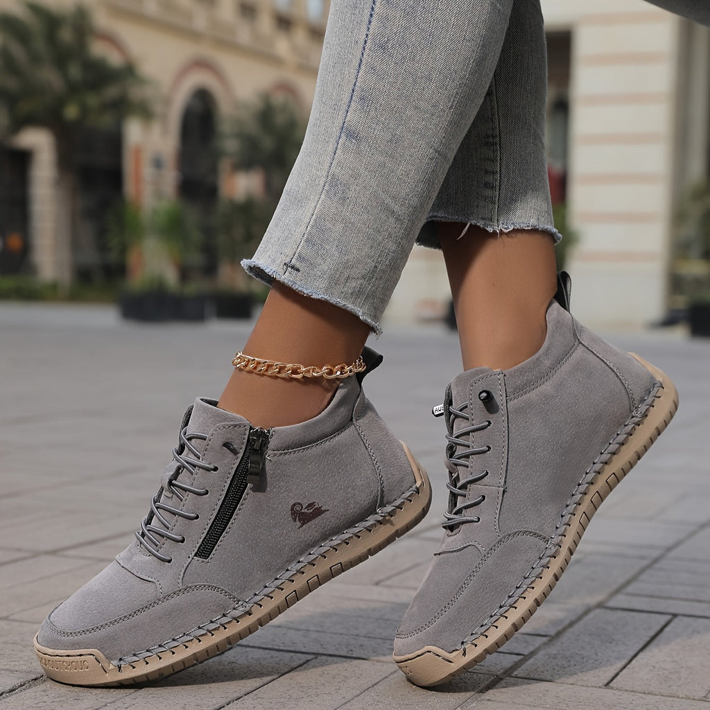 Mila Comfortable Zipper Sneakers