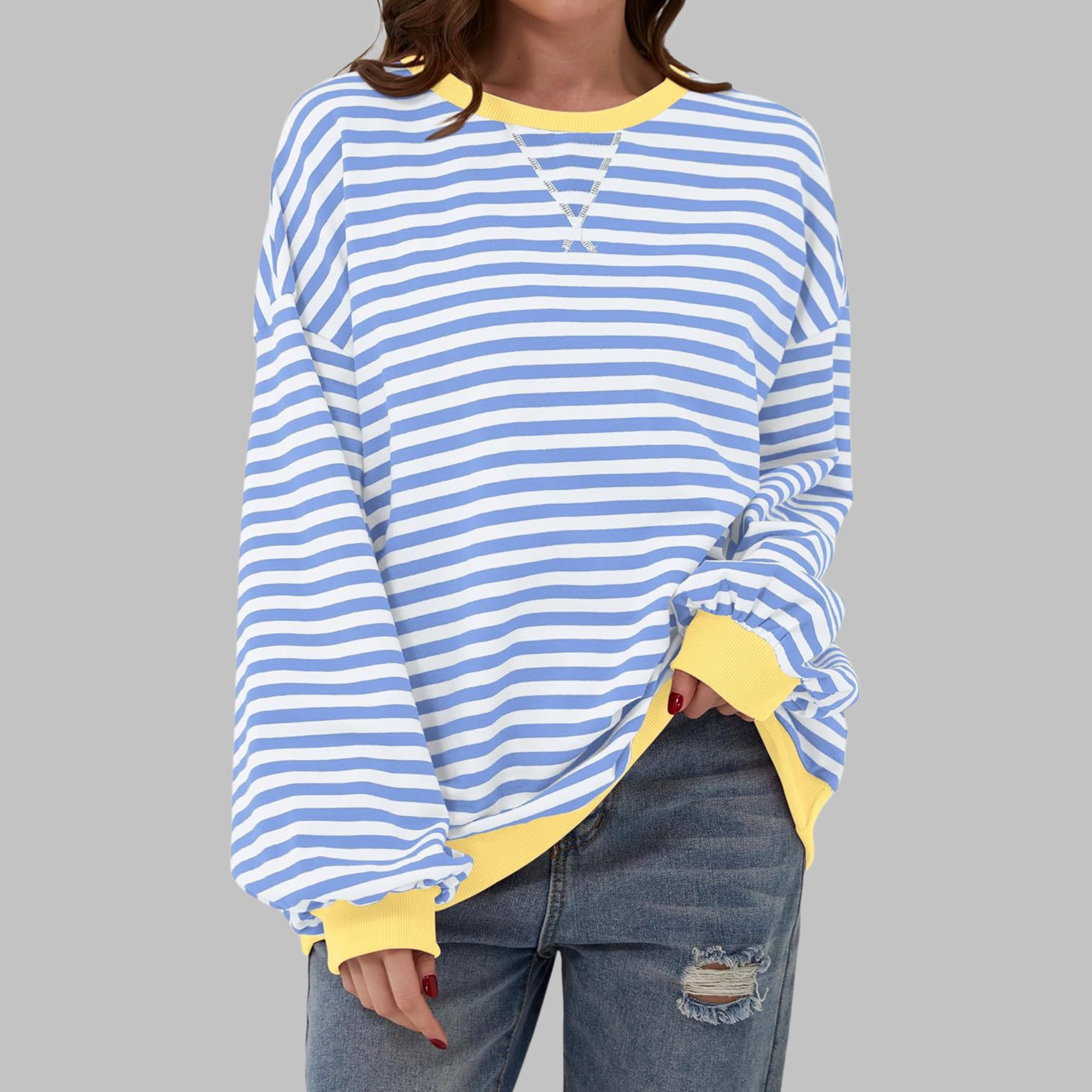 Mirelle | Relaxed Striped Long-Sleeve Top