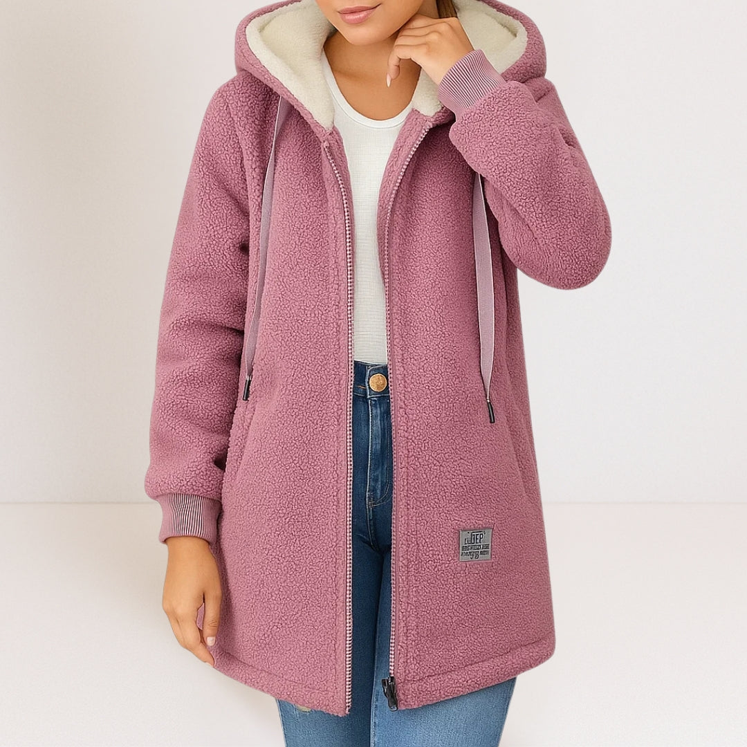 Phoebe Warm Fleece Hooded Jacket