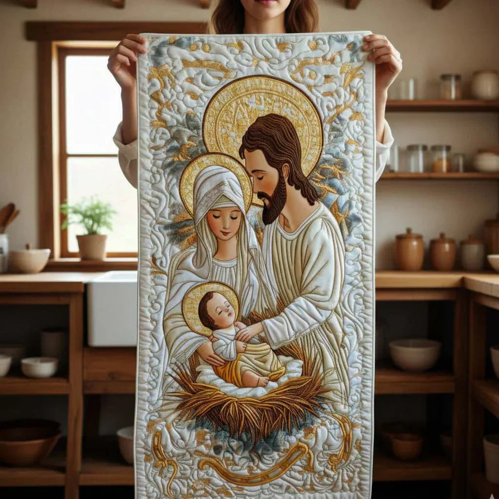 Quilted Tablecloth - Light of Bethlehem