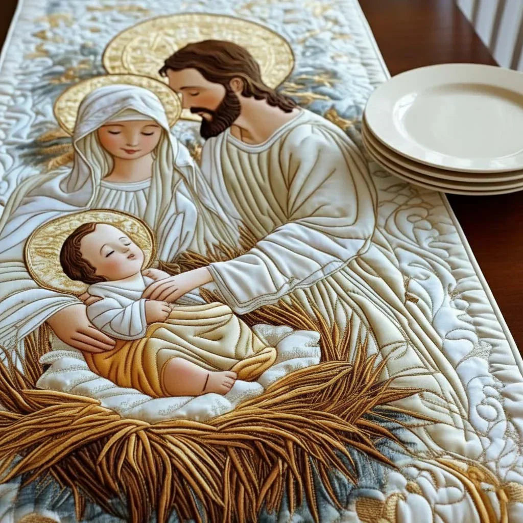 Quilted Tablecloth - Light of Bethlehem