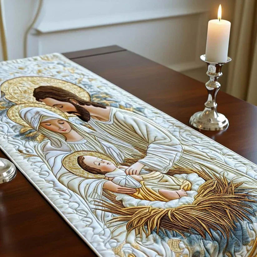 Quilted Tablecloth - Light of Bethlehem