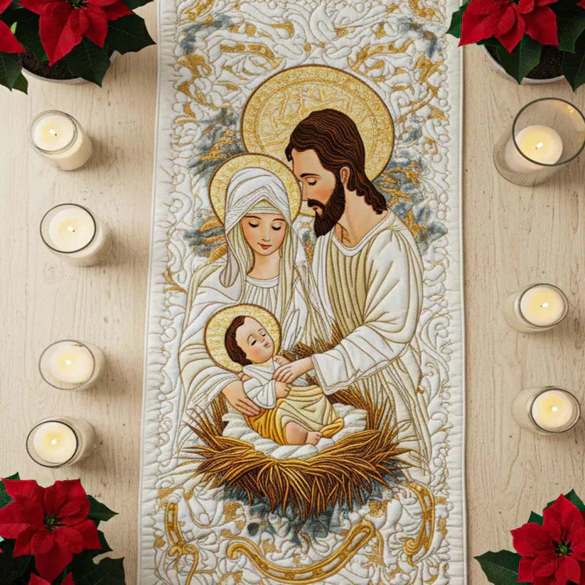 Quilted Tablecloth - Light of Bethlehem
