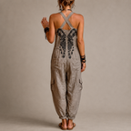 Erminilde | Embroidered Boho Jumpsuit