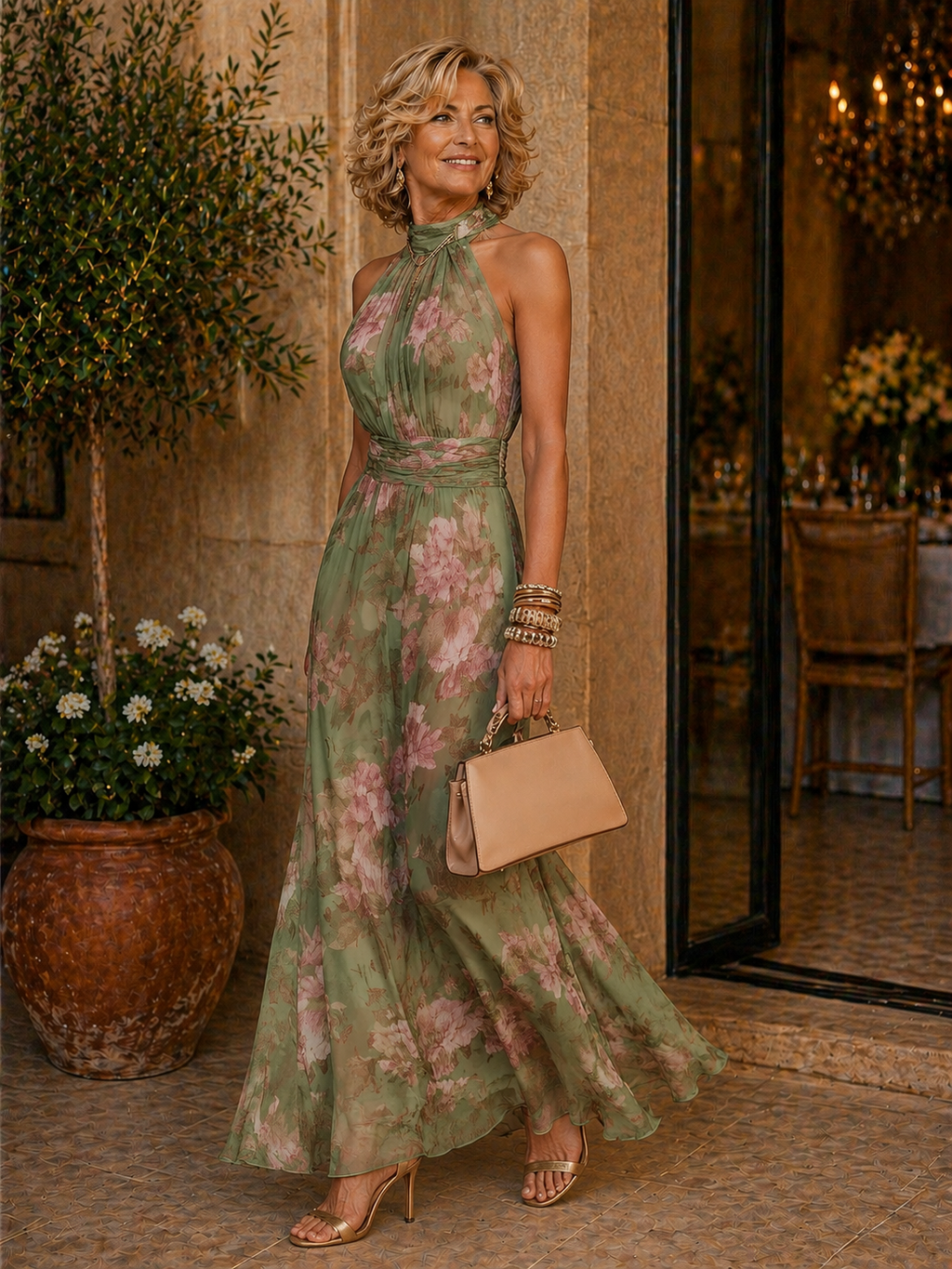 Cephra™ Long floral dress