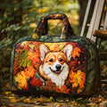 Cozy Fall Corgi Quilted Duffle Bag