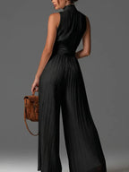Zakira™ | Elegant Pleated Jumpsuit