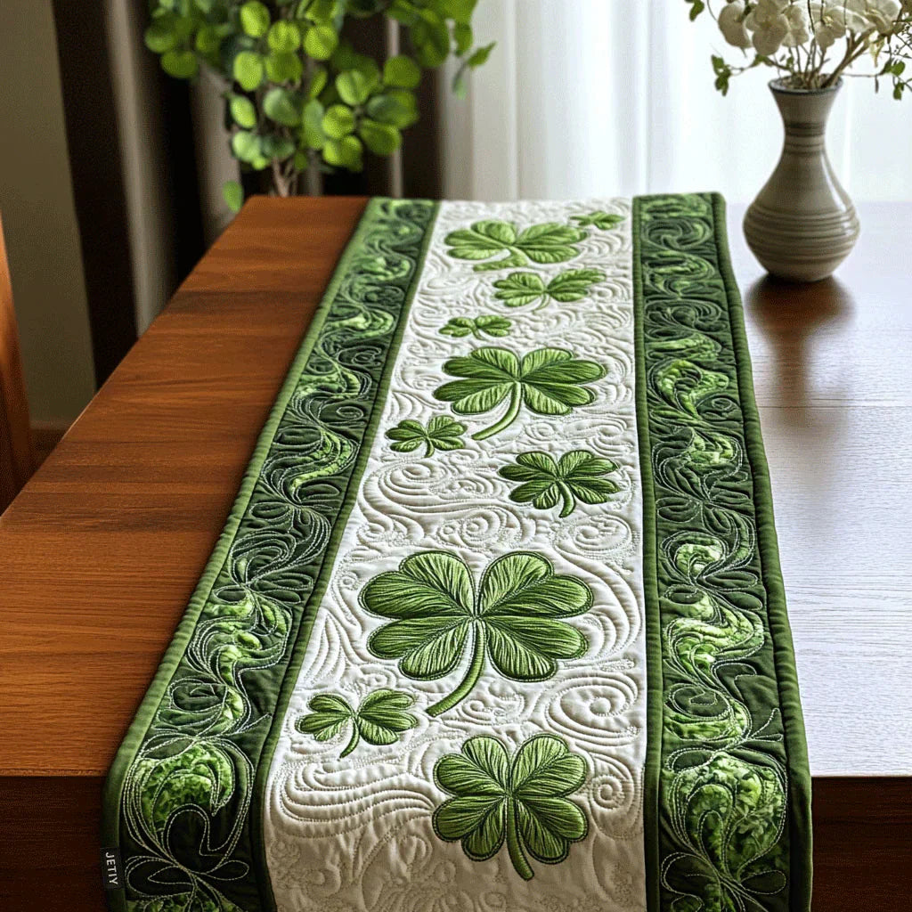 Stitched Tablecloth - Emerald Forest