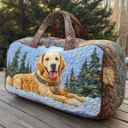 Golden Companions Quilted Duffle Bag