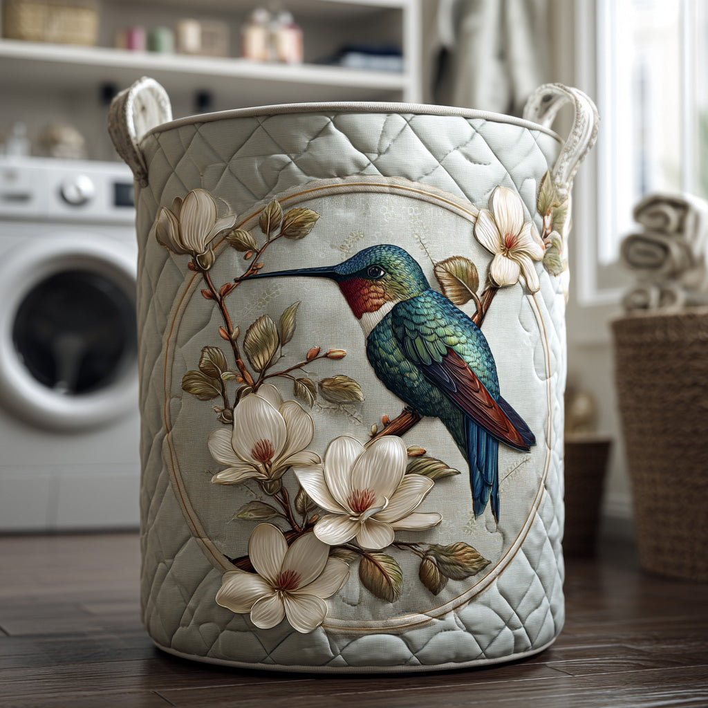 Magnolia Hummingbird Haven Laundry Basket