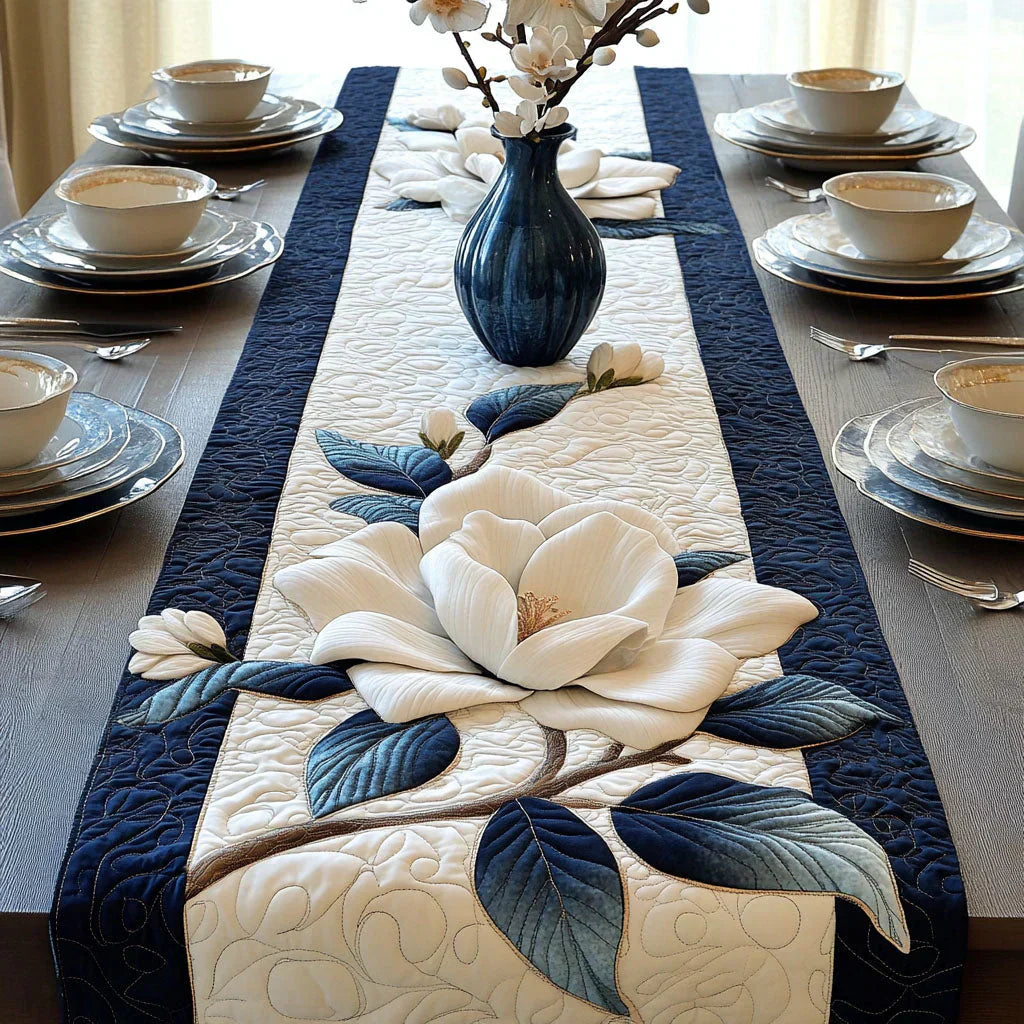 Quilted Tablecloth - Magnolia Tranquil