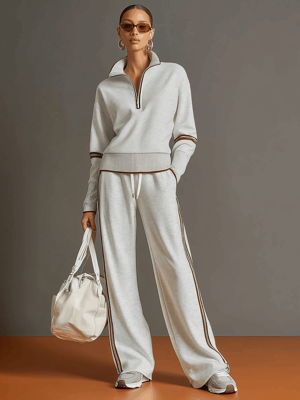 Amelie | Contrast Trim Lounge Set