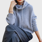 Brielle | Relaxed Drawstring Cowl Neck Sweater