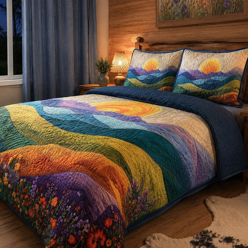Radiant Sun Bamboo Quilt Bedding Set