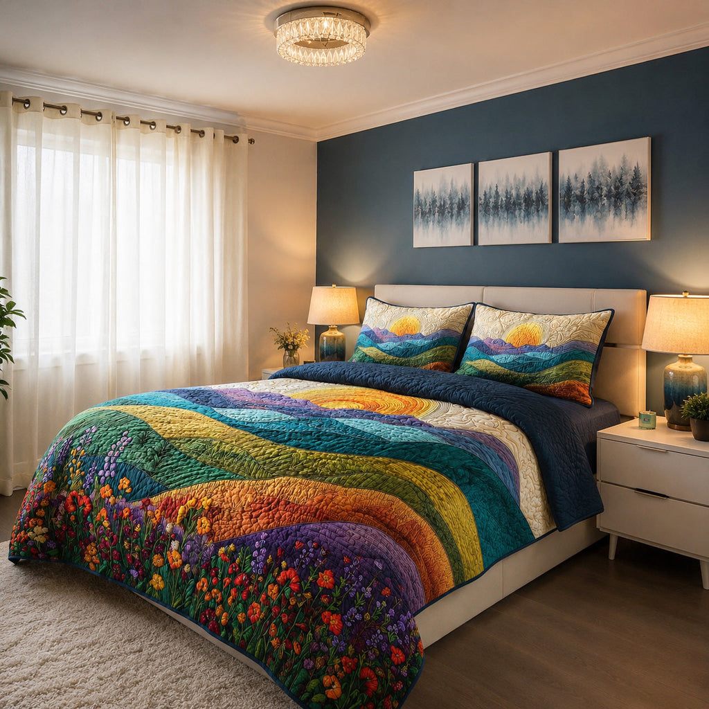 Radiant Sun Bamboo Quilt Bedding Set
