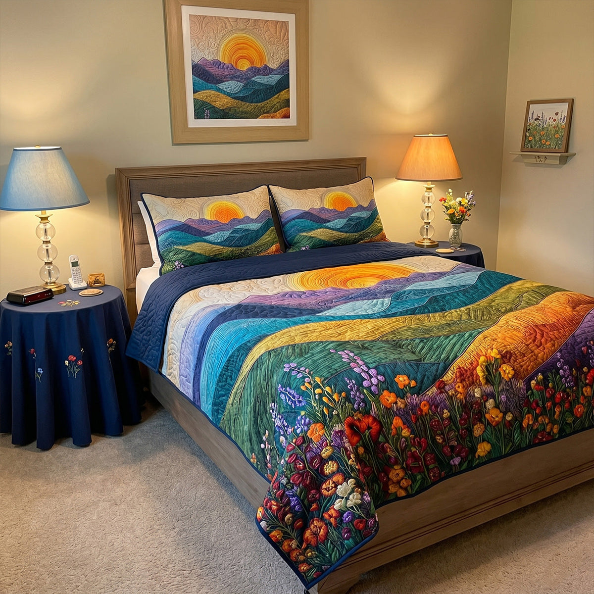 Radiant Sun Bamboo Quilt Bedding Set