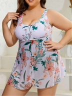 Harriet | Plus Size Floral Swimdress