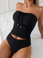 Esme | Plus Size Tropical Tankini Set