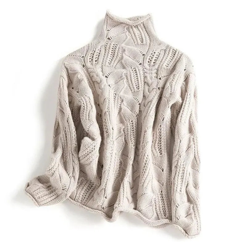 Celestine | Cable Knit Turtleneck Sweater