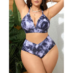 Ada | Plus Size Tie-Dye Bikini Set