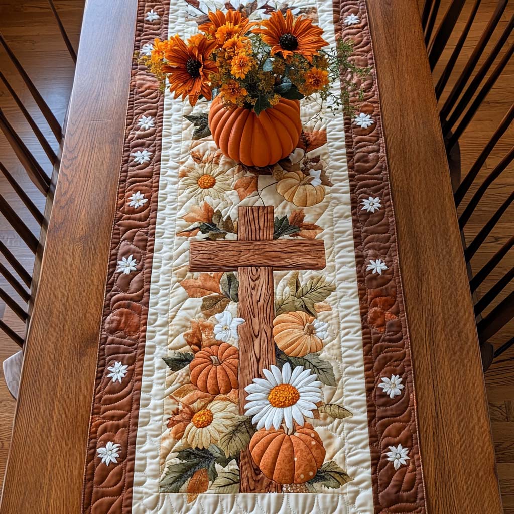 Quilted Tablecloth - Autumn Abundance