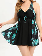 Florence | Plus Size Tropical Print Tankini Set