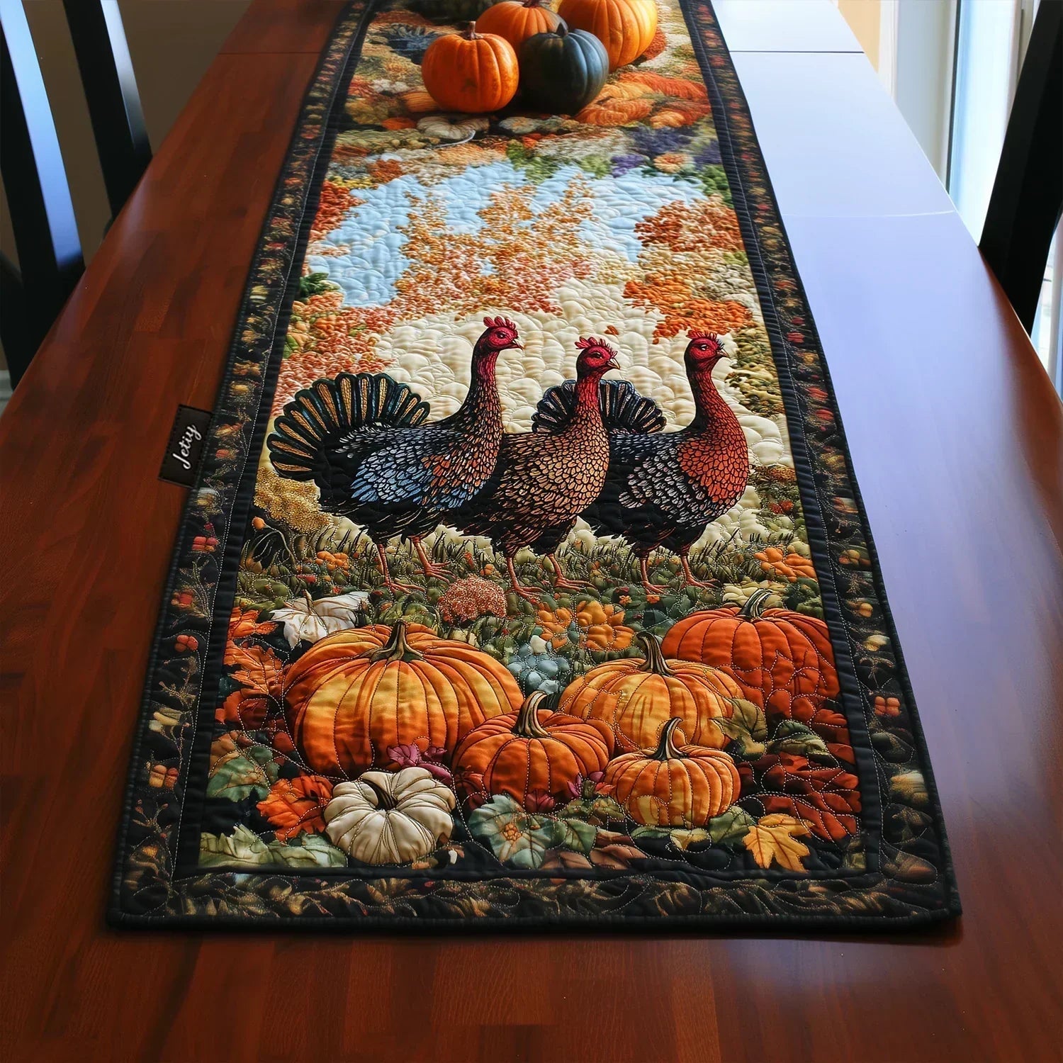 Quilted Table Runner - Turkey Runner