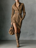 Eleanor | Long-Sleeve Midi Dress