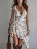 Sofia | Floral Strap Mini Dress