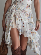 Sofia | Floral Strap Mini Dress